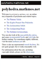 Mobile Screenshot of polyhedra.mathmos.net