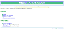 Tablet Screenshot of mathmos.net